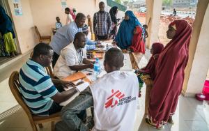 Staff members of MSF Nigeria Emergency Response Unit