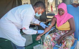 MSF, Doctors Without Borders, Mozambique, Blood donation