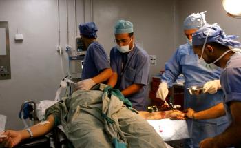 Emergency Trauma Surgery in Al Ramtha Governmental Hospital.