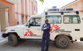 MSF, Doctors Without Borders, Female Driver in Sudan_