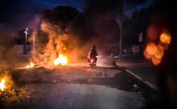 Image of gang violence in Port-au-Prince Haiti