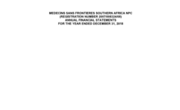 MSF Financial Statementwith Audit Report 2018 Image