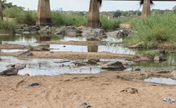 Climate Change World Environment Day: Current stage of the Meluli River, the main source of water for the surrounding communities in Nametil.