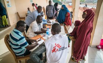 Staff members of MSF Nigeria Emergency Response Unit