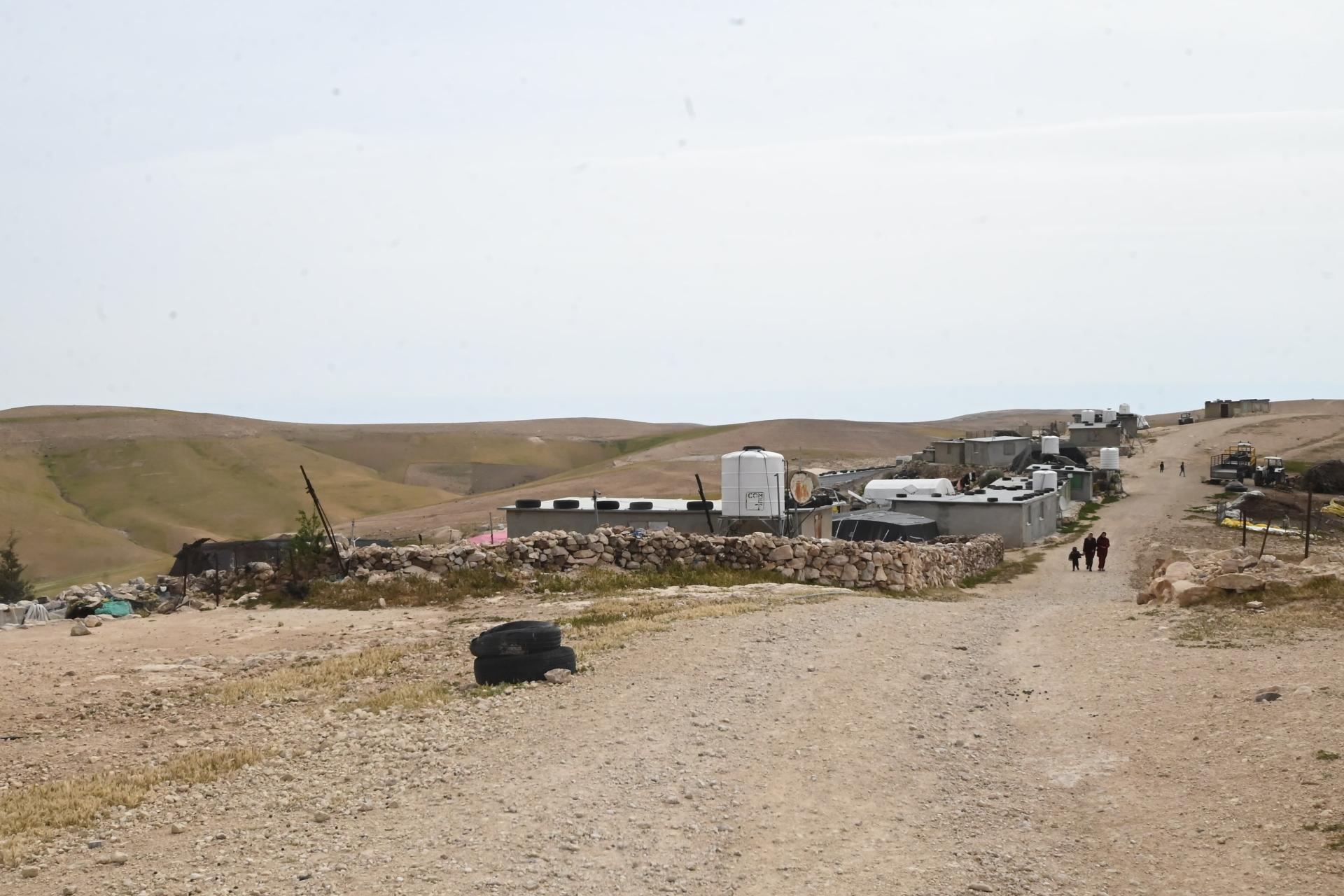 Palestinians in Hebron: Palestinians on their way back to their homes after visiting MSF mobile clinic in the Al-Majaz community in Masafer Yatta south of Hebron.