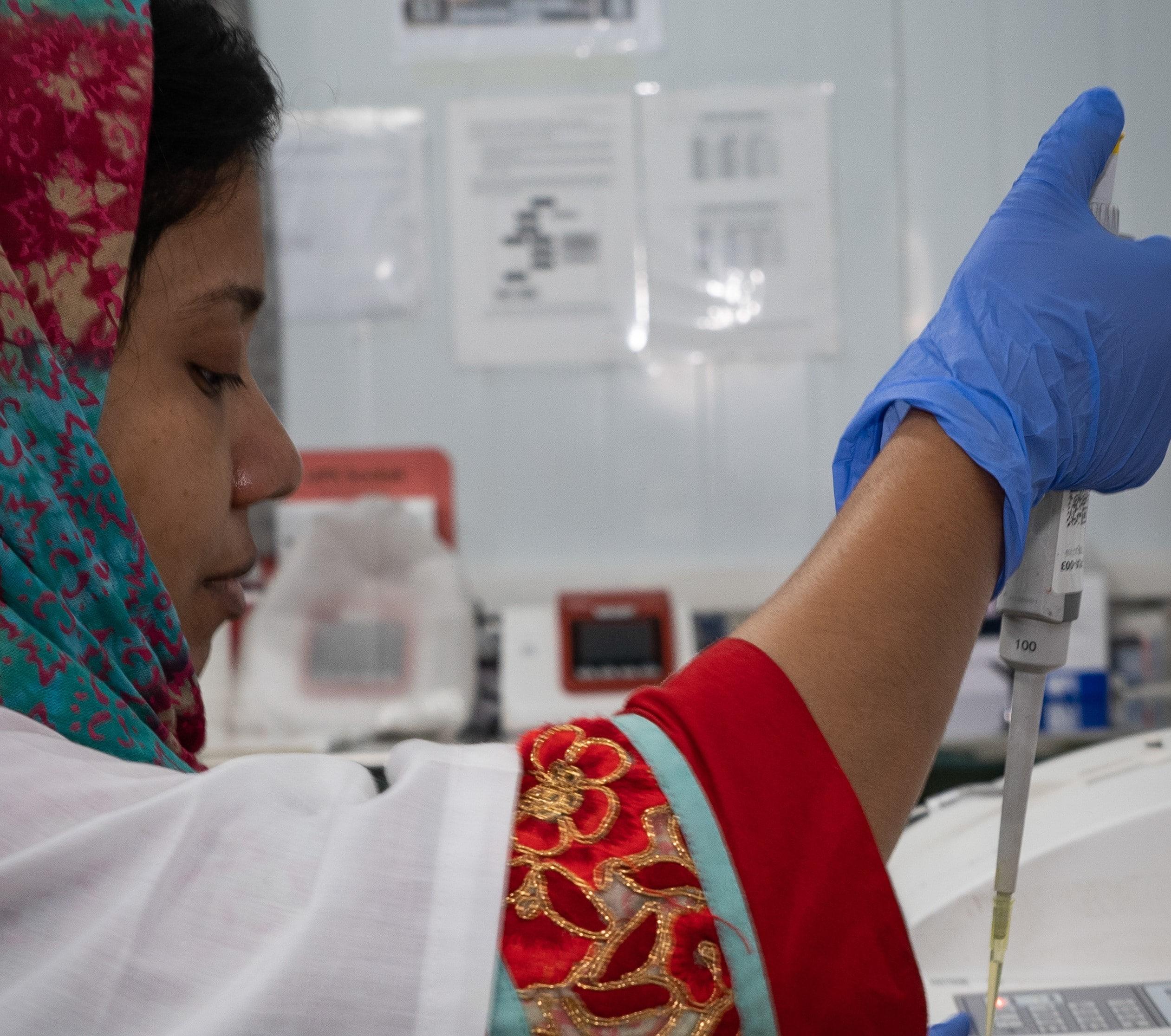 Hep C in Cox's Bazar MSF staff is working at the laboratory of Hospital on the hill, Ukhiya, Cox’s Bazar, Bangladesh.