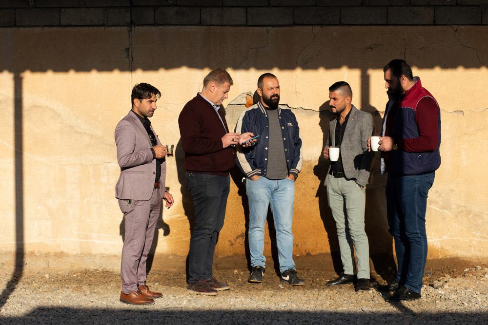 A group of MSF logisticians in Mosul