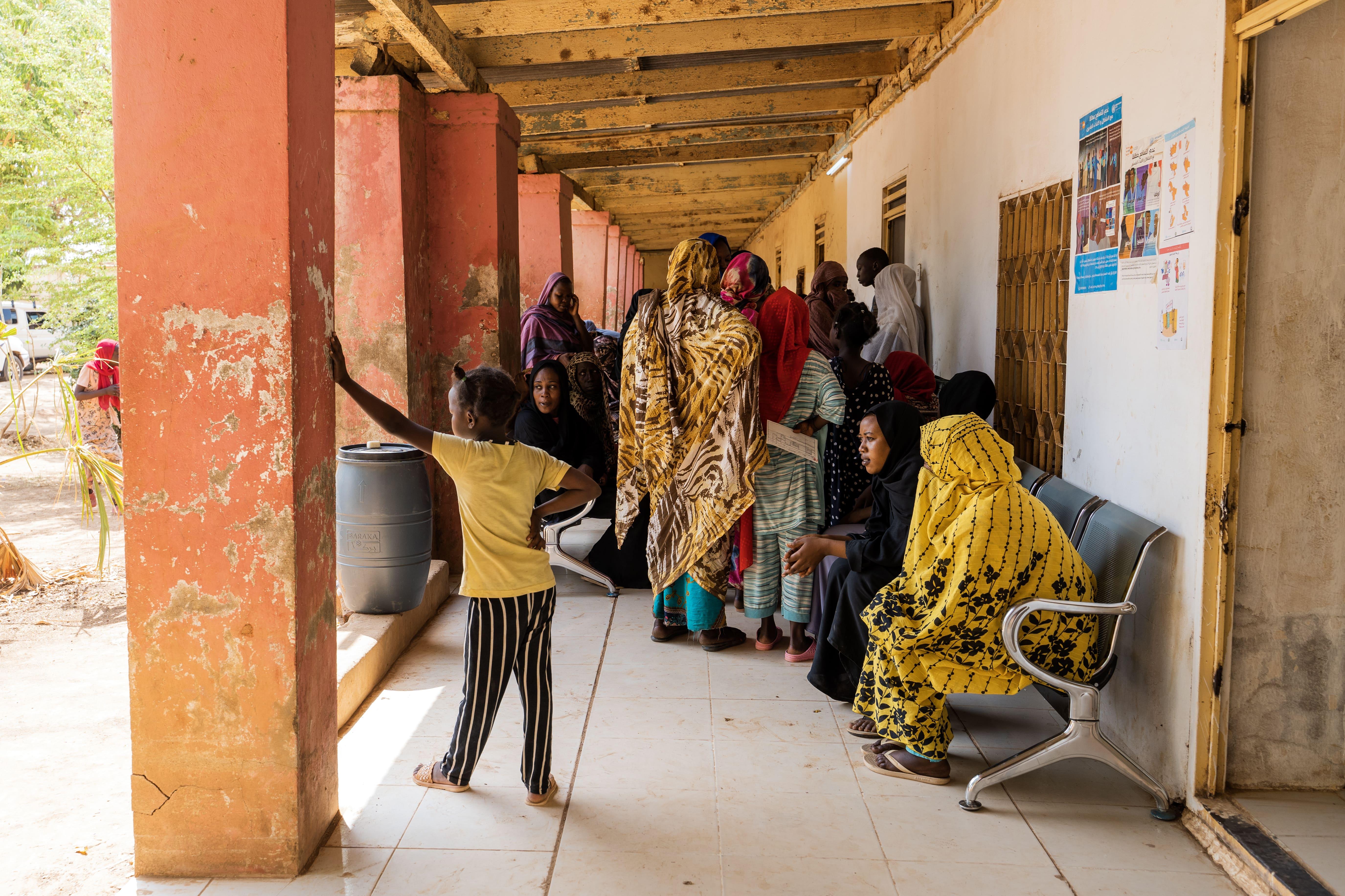 Wad Madani Sudan: On average, about 50 patients visit the clinic seeking medical attention.