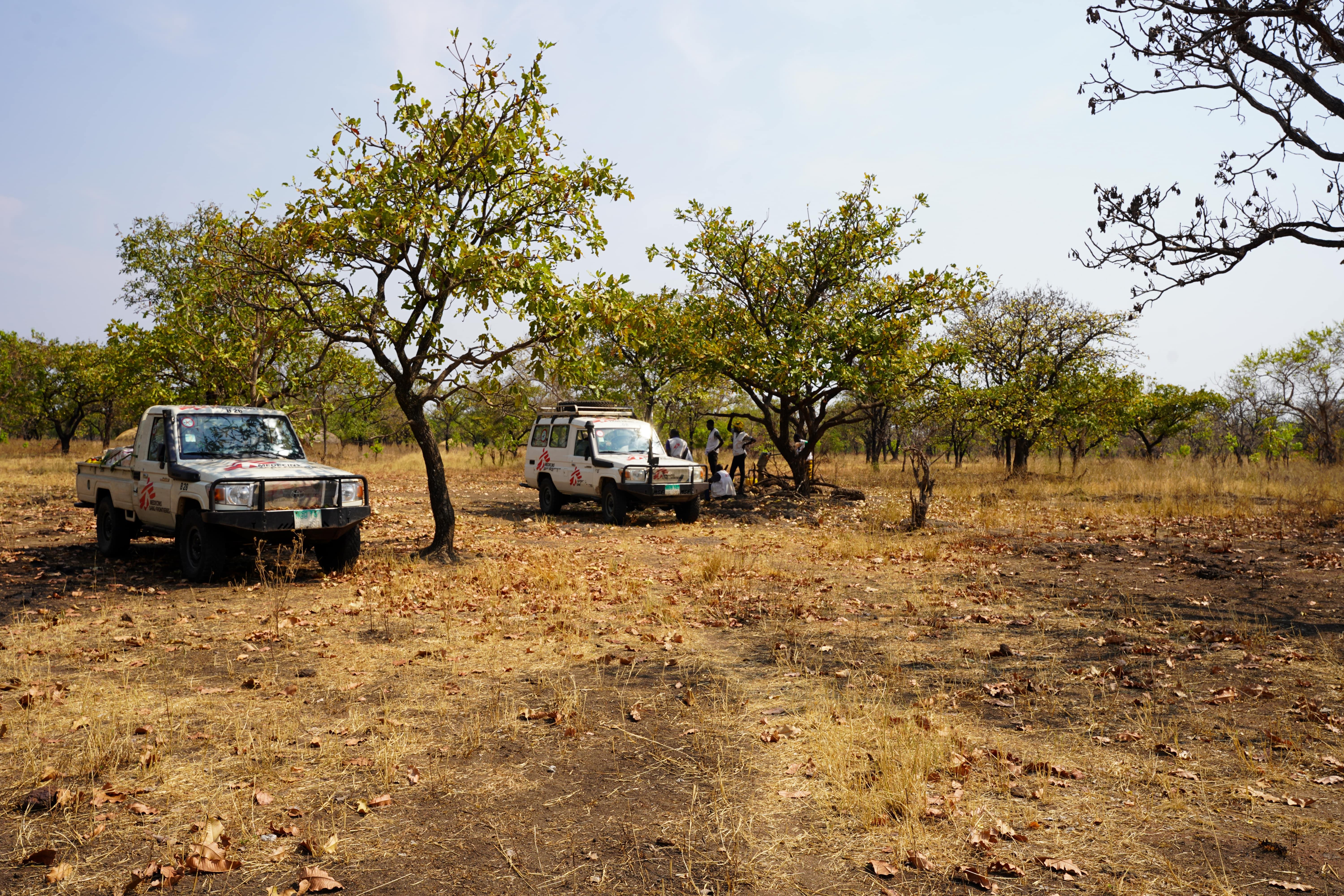 Cattle Keepers in South Sudan: MSF outreach team fills jerry cans with water from a borehole MSF drilled a few years back in Labarab, Greater Pibor Administrative Area.