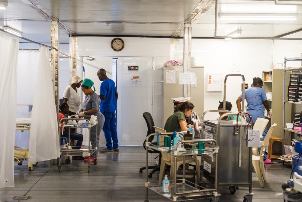 MSF hospital Treating the victims of extreme violence in Cité Soleil hospital., Haiti