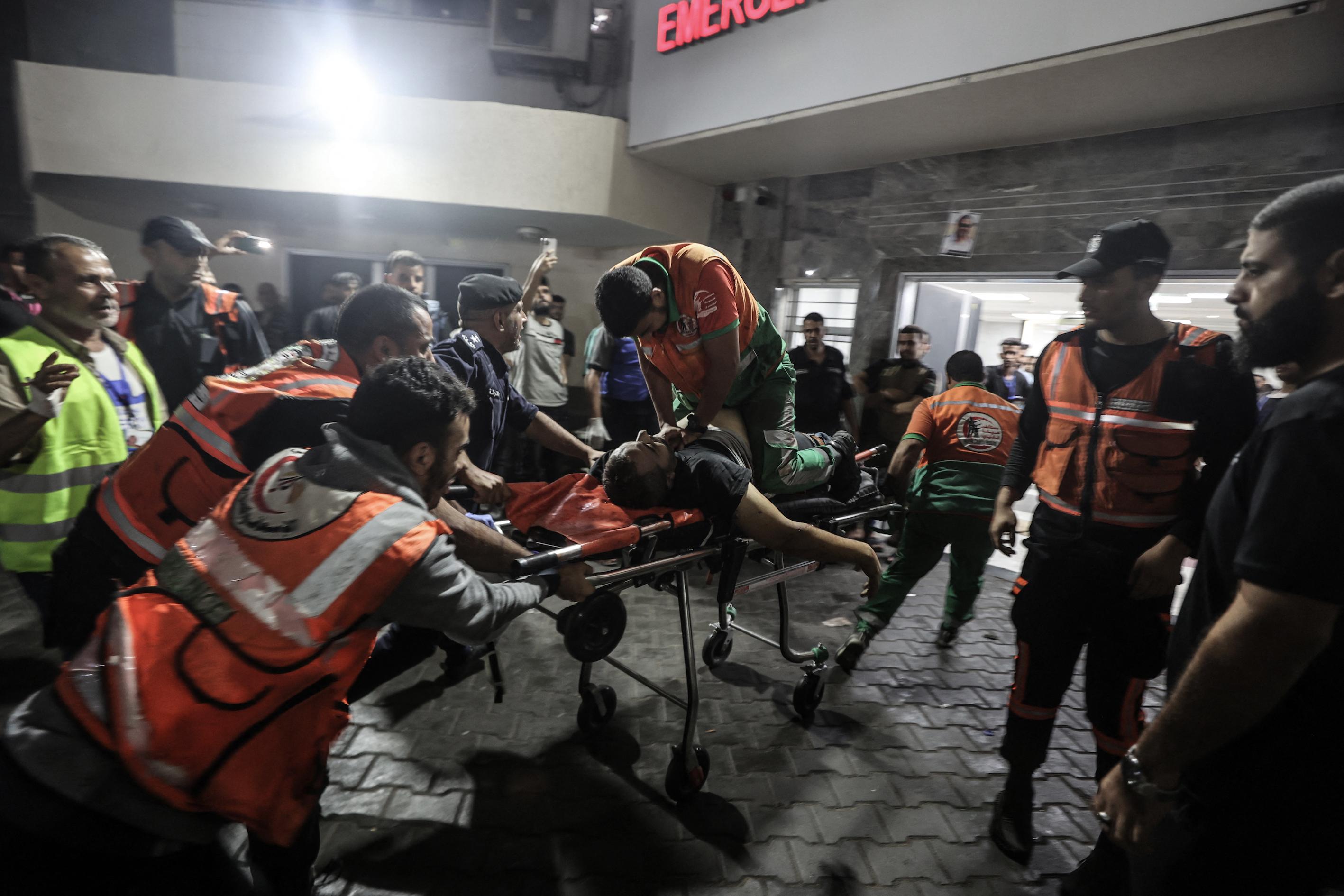 MSF_Gaza_Wounded influx in Al Shifa