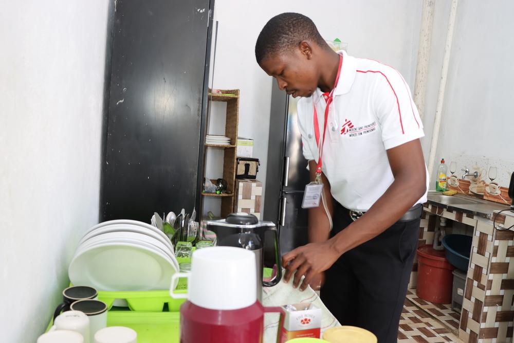 Image showing Valério Matos, MSF Cleaner in Mozambique