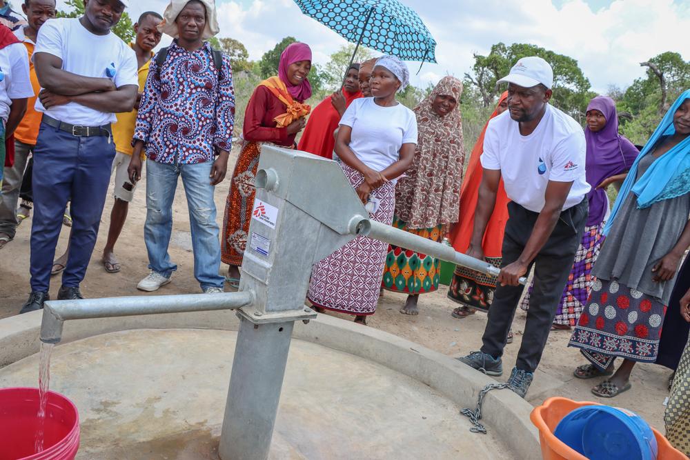 Water pump wells in Mozambique for access to clean and safe water