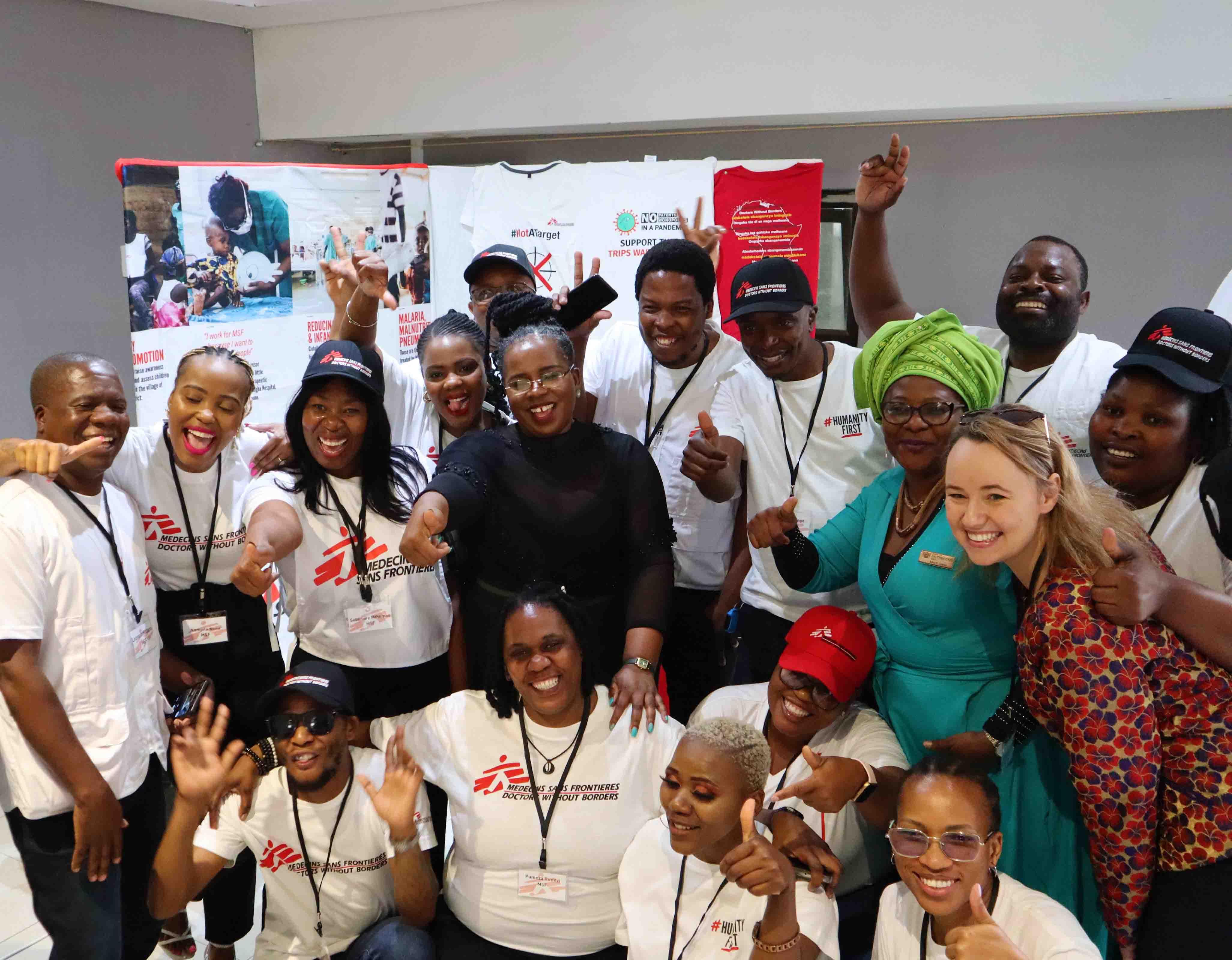 Eastern Cape, SA Butterworth: MSF Butterworth Staff at the opening ceremony.