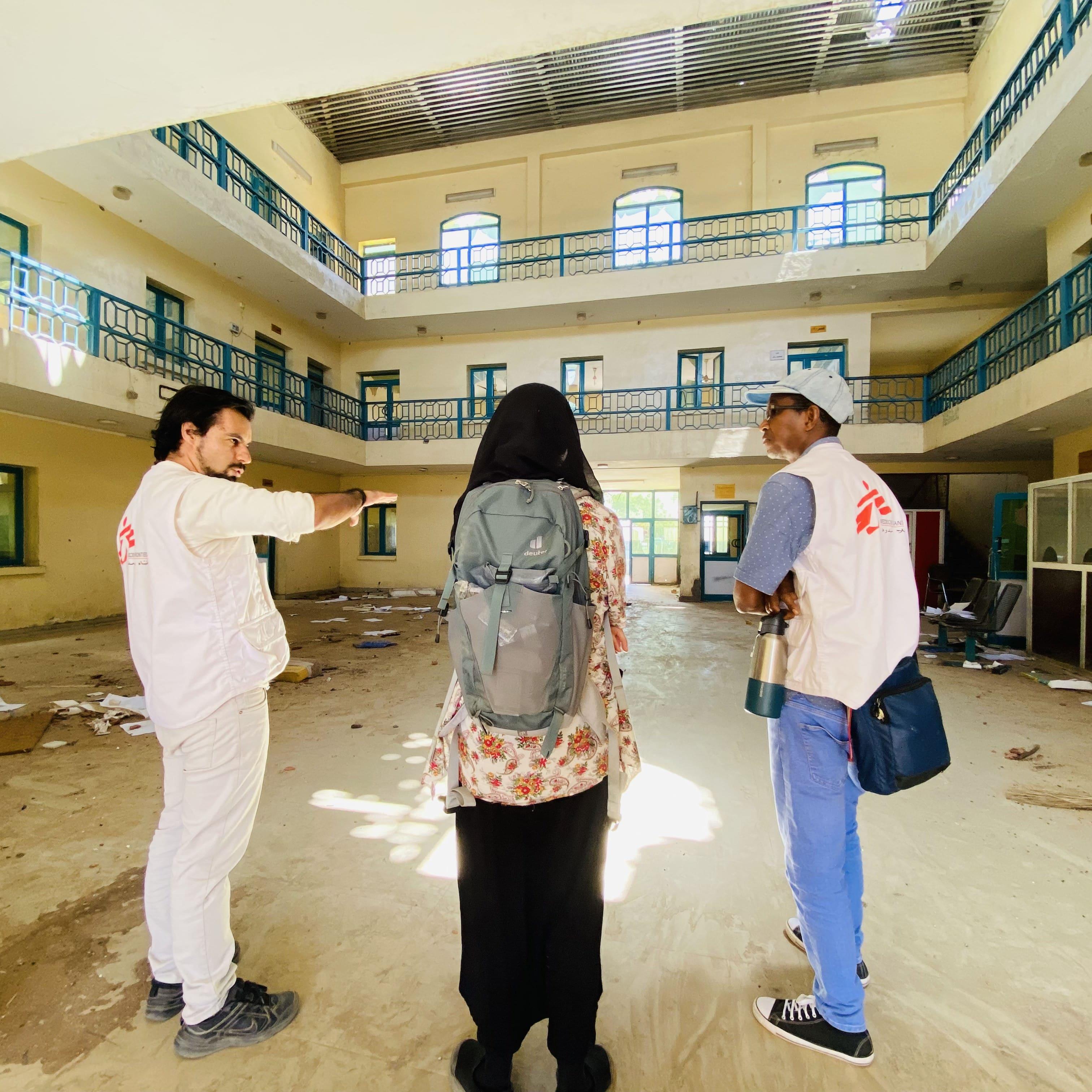 War in Sudan: MSF teams reassessing the damage at an MSF-supported health facility in Sudan, following a looting and storming incident.